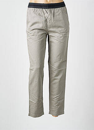 Pantalon slim taille normale taille normale gris LEON & HARPER femme