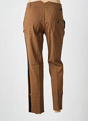 Pantalon 7/8 coupe chino taille normale marron LEON & HARPER femme