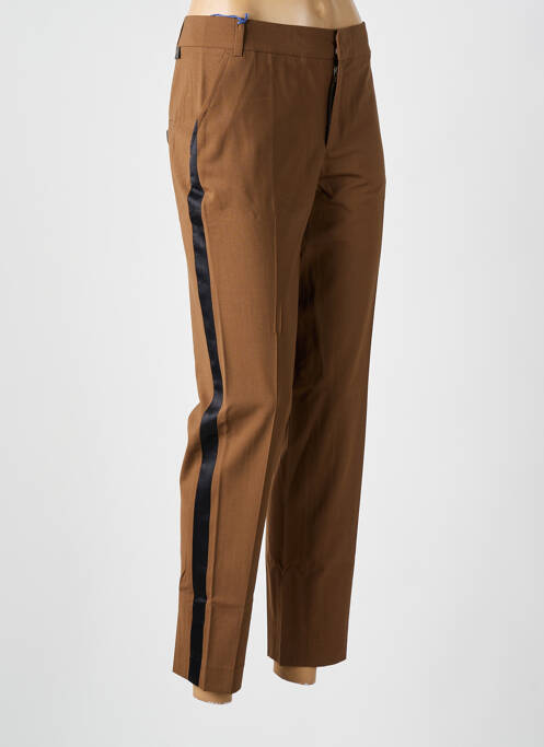 Pantalon 7/8 marron LEON & HARPER pour femme