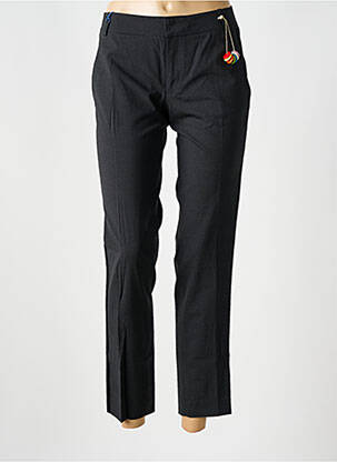 Pantalon droit stretch taille normale gris LEON & HARPER femme