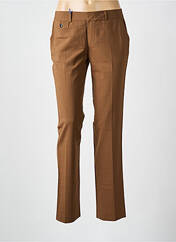 Pantalon chino marron LEON & HARPER pour femme seconde vue