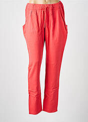 Pantalon droit rouge LEON & HARPER pour femme seconde vue