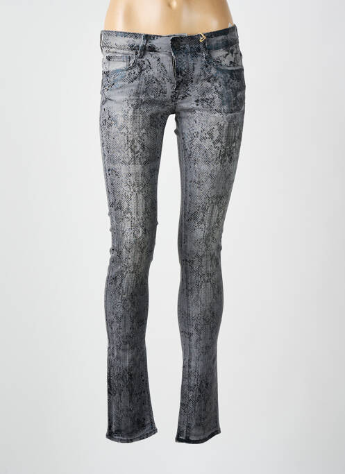 Jeans coupe slim gris CIMARRON pour femme