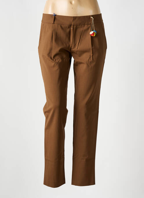 Pantalon 7/8 marron LEON & HARPER pour femme