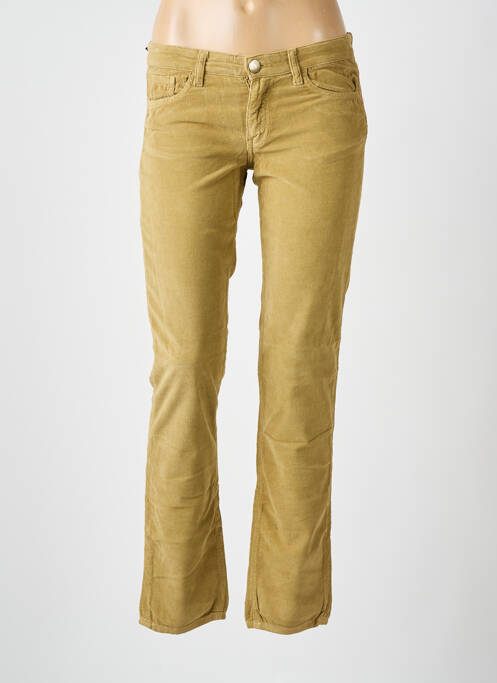 Pantalon slim marron FIVE PM pour femme