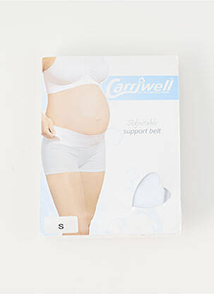 Ceinture coutures renforcées blanc CARRIWELL femme
