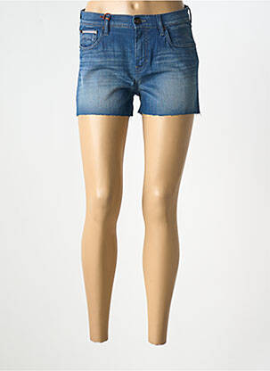 Short fermeture zippée sous rabat boutonné taille normale bleu DONOVAN femme