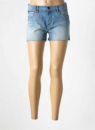 Short fermeture zippée sous rabat boutonné taille normale bleu DONOVAN femme
