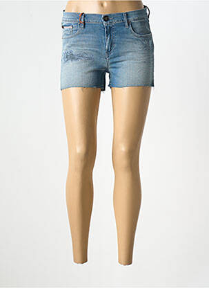 Short tissage denim taille normale bleu DONOVAN femme