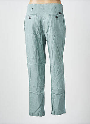 Pantalon droit taille à pinces taille haute vert LEON & HARPER femme