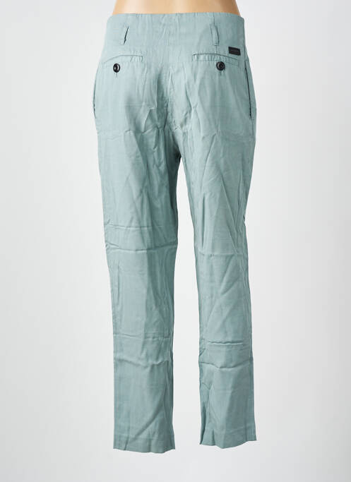 Pantalon droit taille à pinces taille haute vert LEON & HARPER femme