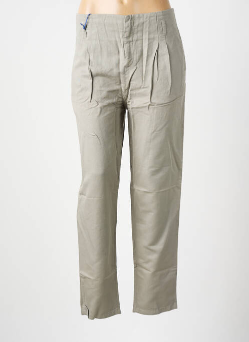 Pantalon droit gris LEON & HARPER pour femme