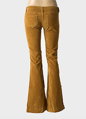 Pantalon flare stretch taille basse marron FIVE PM femme