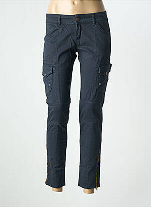 Pantalon cargo slim taille normale bleu FIVE PM femme