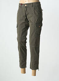 Pantalon cargo poches taille normale vert FIVE PM femme