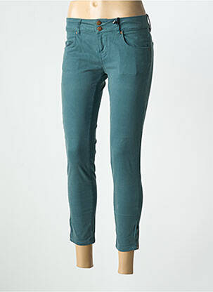 Pantalon 7/8 stretch taille normale vert FIVE PM femme