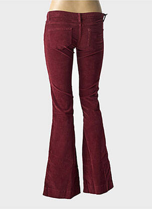 Pantalon flare stretch taille basse rouge FIVE PM femme
