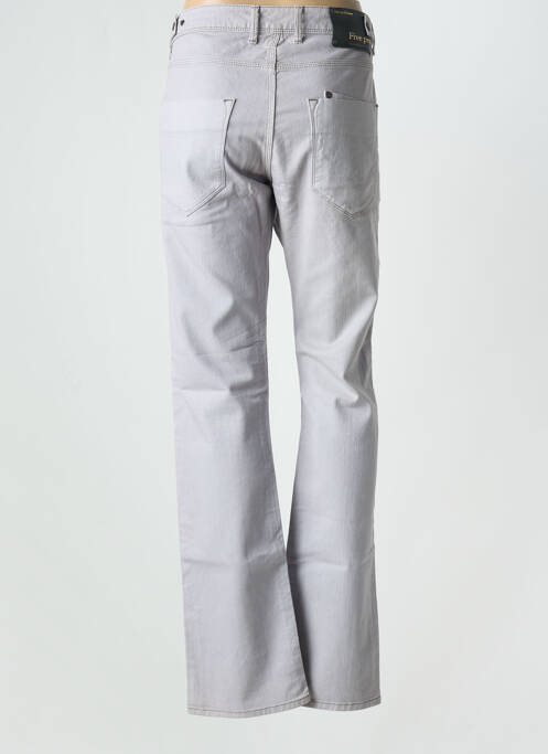 Jeans coupe droite gris FIVE PM pour homme