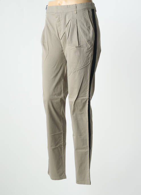 Pantalon chino beige LEON & HARPER pour femme
