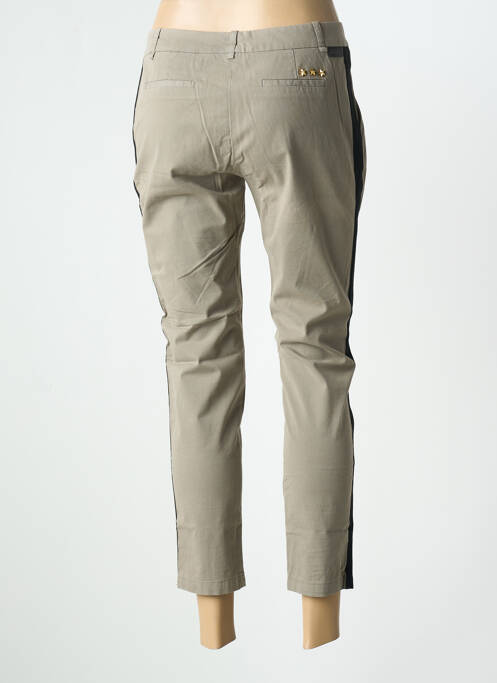 Pantalon chino beige LEON & HARPER pour femme