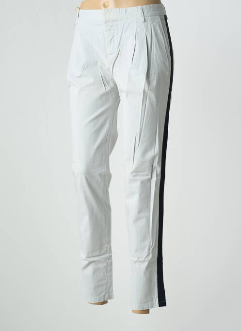 Pantalon chino gris LEON & HARPER pour femme