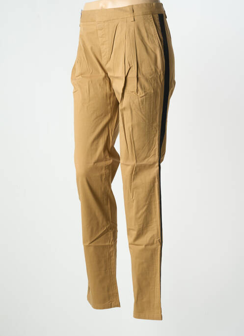 Pantalon chino marron LEON & HARPER pour femme