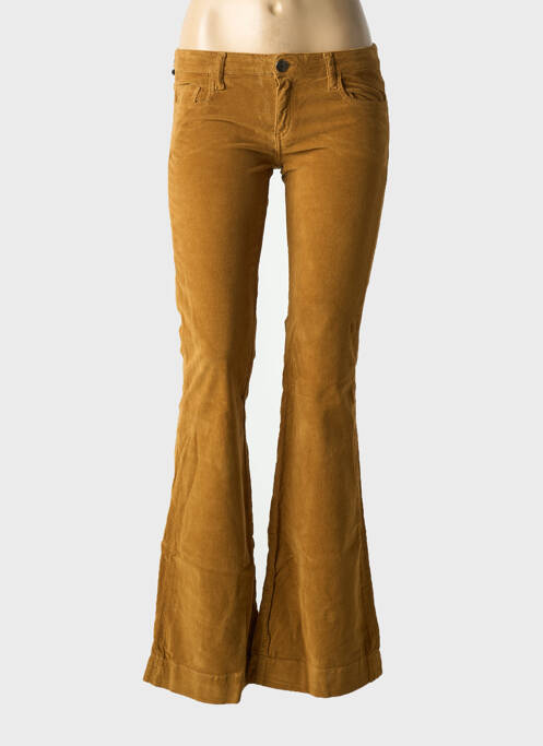 Pantalon flare marron FIVE PM pour femme