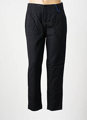 Pantalon droit taille à pinces taille haute noir LEON & HARPER femme