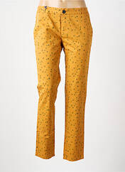 Pantalon chino jaune LEON & HARPER pour femme seconde vue