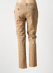 Pantalon chino marron LEON & HARPER pour femme seconde vue