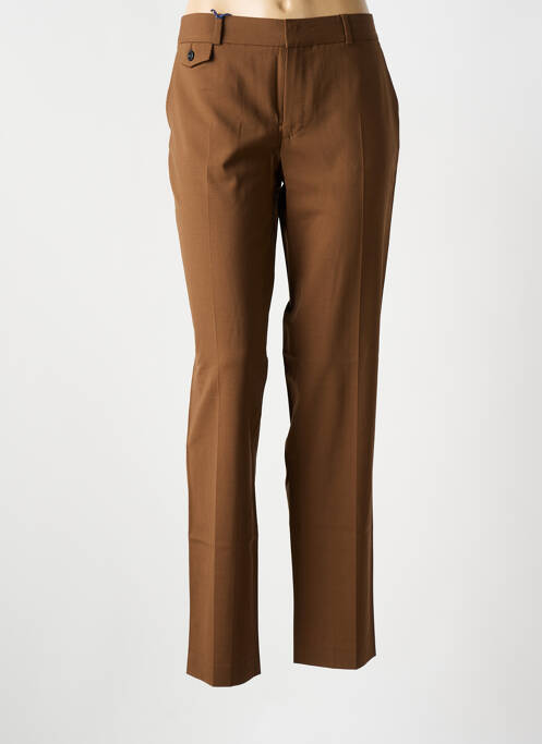 Pantalon 7/8 marron LEON & HARPER pour femme