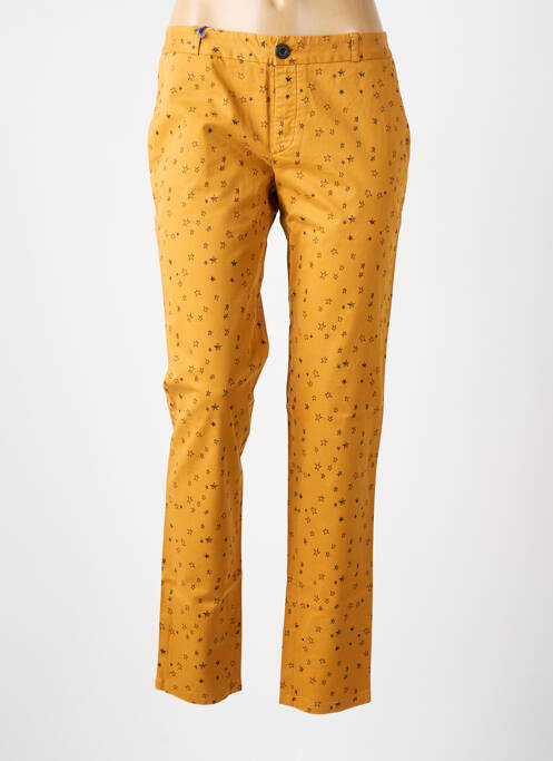 Pantalon chino jaune LEON & HARPER pour femme
