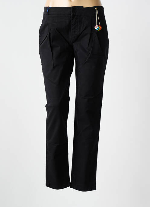 Pantalon chino noir LEON & HARPER pour femme