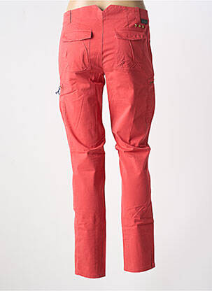 Pantalon slim tissage popeline taille normale rouge LEON & HARPER femme
