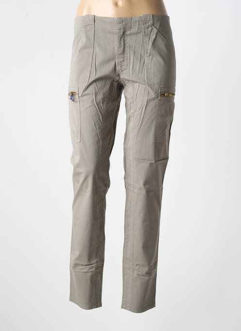 Pantalon slim gris LEON & HARPER femme