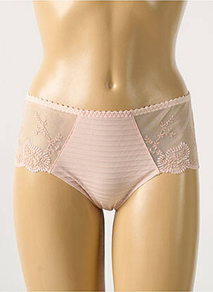 Shorty effet matière satinée rose LOUISA BRACQ femme