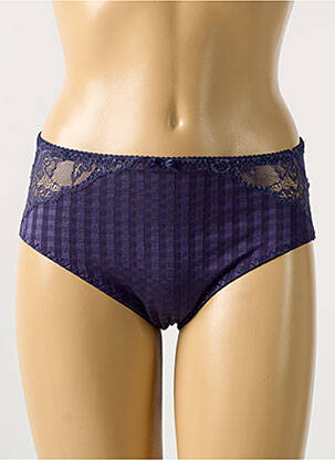 Culotte haute tissage dentelle bleu PRIMA DONNA femme