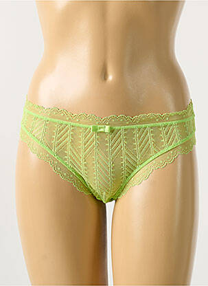 Culotte effet matière satinée vert SIMONE PERELE femme