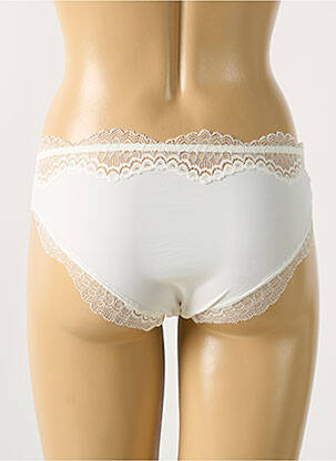 Culotte effet matière satinée blanc SIMONE PERELE femme