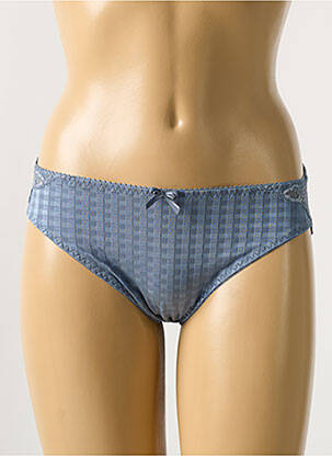 Culotte effet matière satinée bleu PRIMADONNA femme