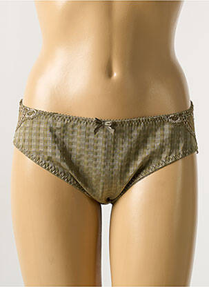 Culotte effet matière satinée vert PRIMA DONNA femme