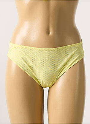 Culotte effet matière satinée jaune PRIMA DONNA femme