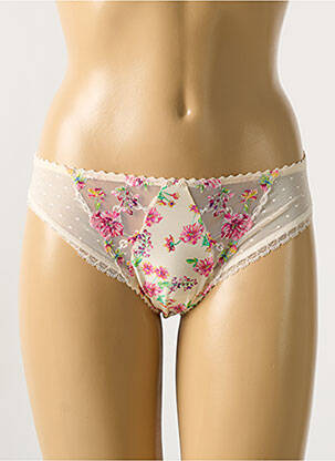Culotte effet matière satinée beige MARIE JO femme