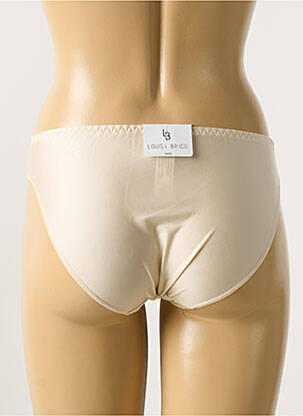 Culotte effet matière satinée beige LOUISA BRACQ femme