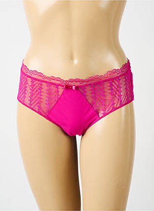 Shorty broderie ruban rose SIMONE PERELE femme