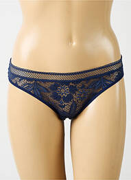 Culotte effet matière satinée bleu SIMONE PERELE femme