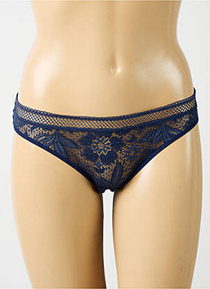Culotte effet matière satinée bleu SIMONE PERELE femme