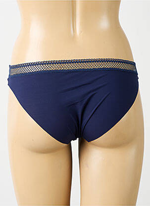 Culotte effet matière satinée bleu SIMONE PERELE femme