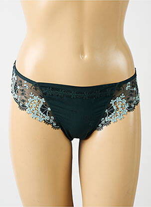 Shorty effet matière satinée vert SIMONE PERELE femme