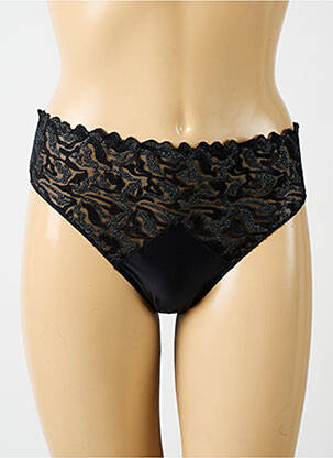 Culotte effet matière satinée noir LOUISA BRACQ femme